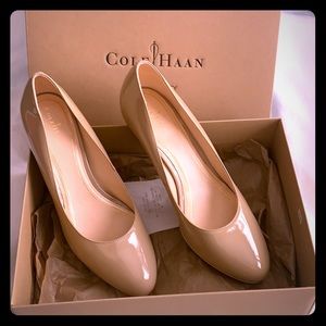 Cole Haan Cream Patent Leather Pump